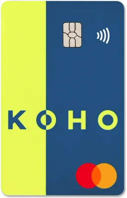 Carte de crédit prépayée KOHO Mastercard